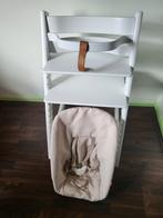 Stokke tripp trapp stoel newborn babyset ZGAN complete set, Kinderen en Baby's, Kinderstoelen, Ophalen of Verzenden, Zo goed als nieuw