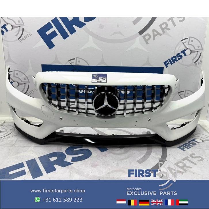 W205 C43 AMG VOORBUMPER C KLASSE BUMPER + PANAMERICANA GRIL, Auto-onderdelen, Carrosserie en Plaatwerk, Bumper, Mercedes-Benz
