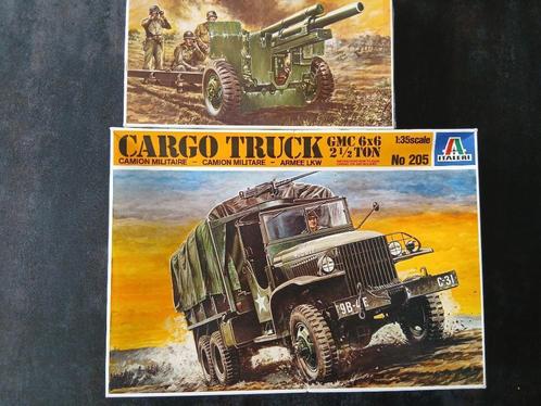 Geschutcombinatie GMC 6x6 en 105mm Houwitzer. Schaal 1:35, Hobby en Vrije tijd, Modelbouw | Auto's en Voertuigen, Zo goed als nieuw