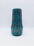 Vintage West Germany Fat Lava Vaas Scheurich 529-25 Blauw, Ophalen of Verzenden