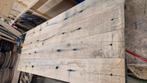 Eiken planken gezaagd uit oude gebinten, Huis en Inrichting, Tafels | Eettafels, Ophalen of Verzenden, Zo goed als nieuw, Rechthoekig