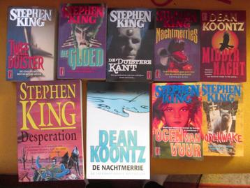 stephen king collectie 7x + 2x Dean Koontz diverse titels beschikbaar voor biedingen