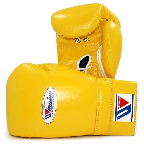 Bokshandschoenen Winning MS600 Yellow (veters), Sport en Fitness, Boksen, Nieuw, Bokshandschoenen, Ophalen of Verzenden
