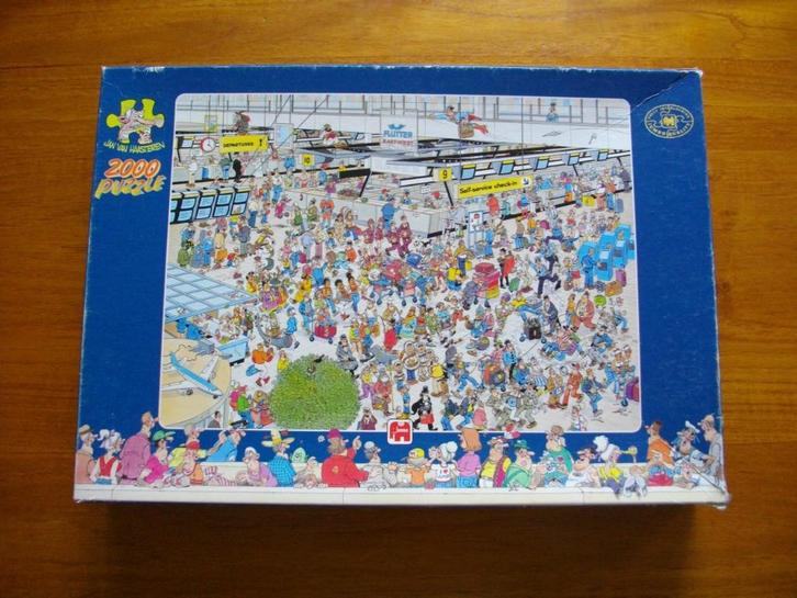 JVH / Jan van Haasteren - 2000 - De vertrekhal, Hobby en Vrije tijd, Denksport en Puzzels, Gebruikt, Legpuzzel, Meer dan 1500 stukjes
