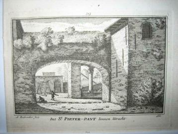 213 / Utrecht St.Pieterspand  Kopergravure 18e Eeuw beschikbaar voor biedingen