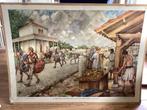 Oude schoolplaat Romeinse legerplaats Valkenburg, Ophalen, Geschiedenis
