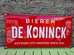 Emaillebord brouwerij De Koninck, Ophalen of Verzenden, Nieuw, Reclamebord, Plaat of Schild, De Koninck