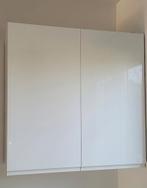 Bovenkast IKEA 80X80X37 cm - hoogglans wit Voxtorp deuren, Ophalen, Gebruikt, Wit, Minder dan 100 cm