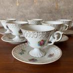 6 vintage kop en schotels, Antiek en Kunst, Antiek | Servies los, Ophalen of Verzenden