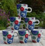 6 x Douwe Egberts Dutch Indigo Folk Fever, Ophalen of Verzenden, Nieuw, Overige stijlen, Kop(pen) en/of Schotel(s)
