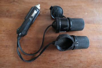 Verlengende splitter voor Sigarettenaansteker 12V - 24V beschikbaar voor biedingen