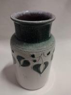 Strehla W. Germany vaas 1488 groen / ecru H 21 cm, Ophalen, Huis en Inrichting
