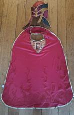 Raveleijn helm met masker en cape Rood met goud, Verzamelen, Ophalen of Verzenden, Zo goed als nieuw, Kleding