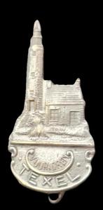 Texel vuurtoren broche- zilverkleur, Verzamelen, Speldjes, Pins en Buttons, Verzenden, Nieuw, Stad of Land