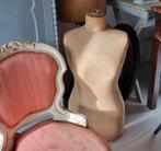 Brocante antieke Franse paspop buste mannequin
82 cm hoog, Ophalen of Verzenden