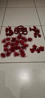 Set miniatuur kersthangertjes rood, Ophalen of Verzenden, Zo goed als nieuw