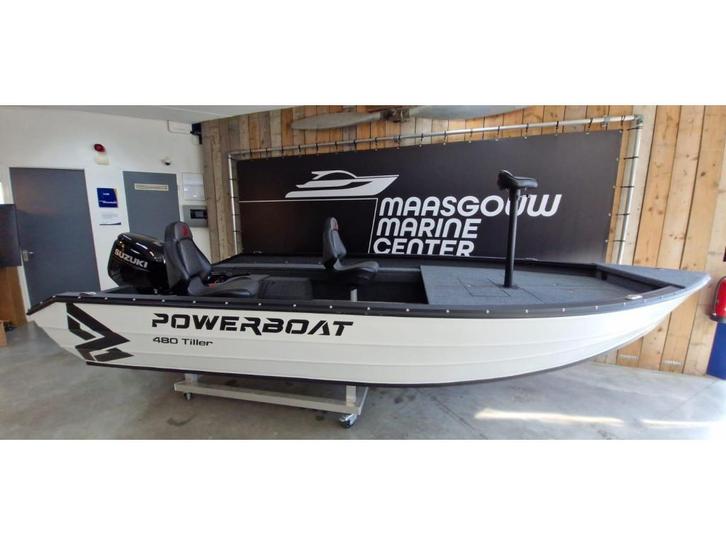 Powerboat 480 Tiller, Watersport en Boten, Vis- en Consoleboten, Nieuw, Tot 10 pk, 3 tot 6 meter, Aluminium