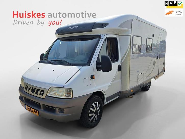 Hymer Eriba Tramp 664 GT Dakairco/zonnepanneel/xxl garage/tv, Caravans en Kamperen, Campers, Bedrijf, tot en met 4, Half-integraal