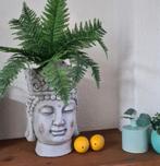 Bouddha hoofd plantenpot bloempot boeddha kop, Huis en Inrichting, Ophalen of Verzenden, Zo goed als nieuw
