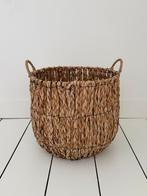 Grote boho mand van gevlochten bananenblad, Ophalen, Gebruikt, Mand, Rond
