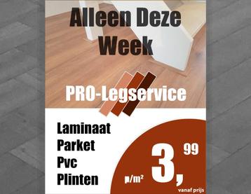 Laminaat leggen legger leggers PVC visgraat 3,99 m2 Nieuwege beschikbaar voor biedingen