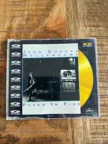 John Cougar Mellencamp-Paper in Fire 5" CD Video * LaserDisc beschikbaar voor biedingen