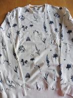Witte sweater met zwarte natuurprint maat XXL, Wit, Overige maten, Ophalen of Verzenden, Zo goed als nieuw