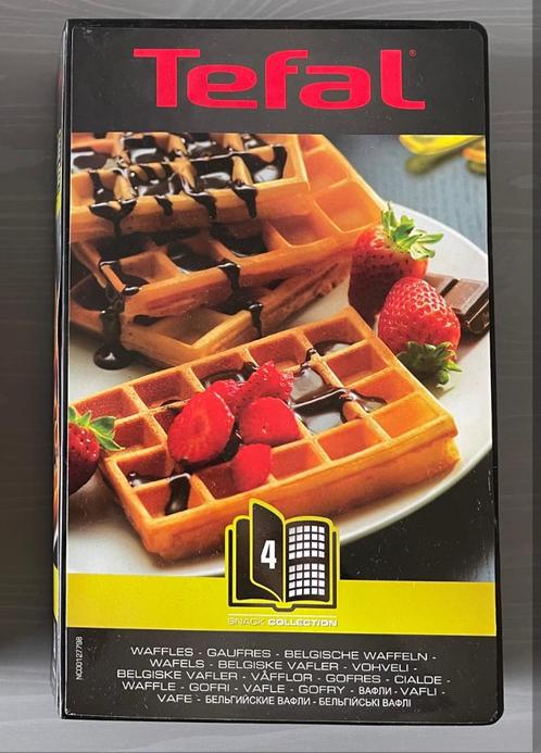 Wafel platen Tefal Snack collection, Witgoed en Apparatuur, Wafelijzers, Zo goed als nieuw, Uitneembare platen, Vaatmachinebestendige platen