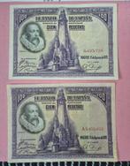 100 pesetas 1928 Spanje, Postzegels en Munten, Bankbiljetten | Europa | Niet-Eurobiljetten, Ophalen of Verzenden, Overige landen