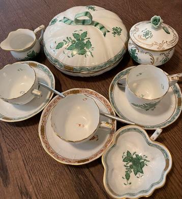 Prachtig Herend Servies - Groene Apponyi beschikbaar voor biedingen