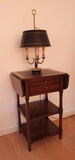 Royal Antique Collection Bijzettafel met Leer, Huis en Inrichting, Tafels | Sidetables, Eikenhout, 50 tot 100 cm, Nieuw, Antiek