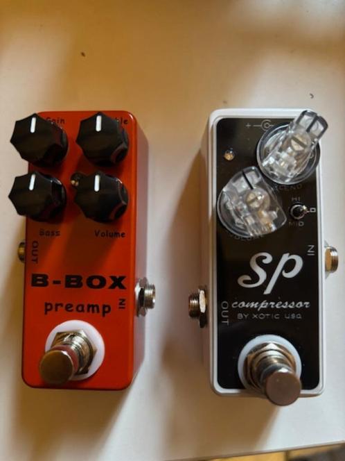 Mosky B-Box Pre Amp en LYR Compressor (SP Xotic kloon), Muziek en Instrumenten, Effecten, Zo goed als nieuw, Distortion, Overdrive of Fuzz