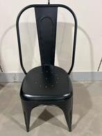 4x mooie metalen eetkamerstoelen - € 50,=, Huis en Inrichting, Stoelen, Ophalen, Zwart, Zo goed als nieuw, Vier