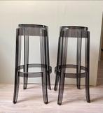 2 Kartell Charles Ghost barkrukken - Origineel, Huis en Inrichting, Barkrukken, Ophalen, Kunststof, Gebruikt, 60 tot 90 cm