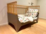 Sebra Yomi groeibed, beuken met bruin, Kinderen en Baby's, Kinderkamer | Bedden, Ophalen, 70 tot 85 cm, Zo goed als nieuw, Minder dan 140 cm