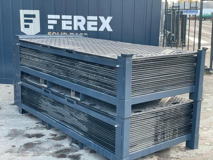 verhuur rijplaten 2,4x1,2m, Tuin en Terras, Terrasdelen en Vlonders, Composiet, Ophalen