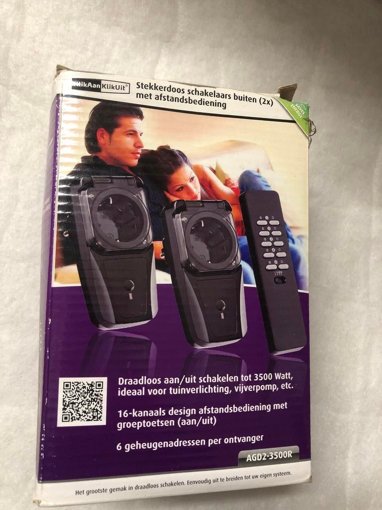 2x Stekkerdoos schakelaars met afstandsbediening, Ophalen of Verzenden, Zo goed als nieuw