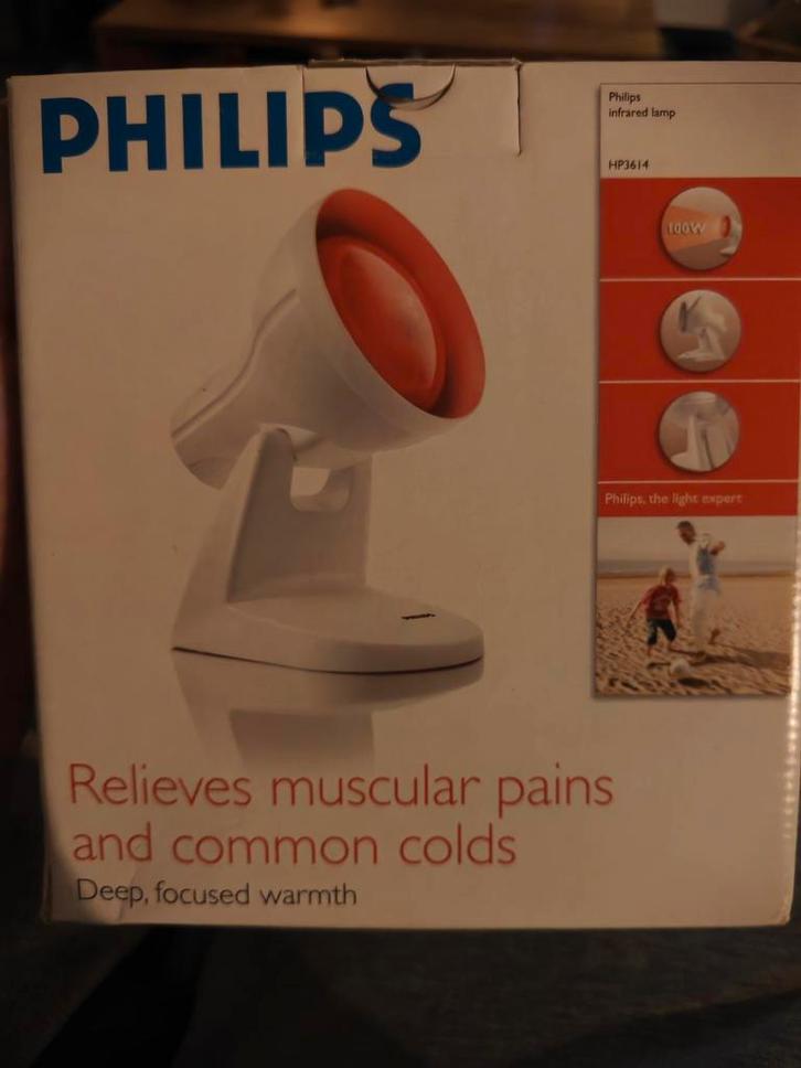 Philips HP3614 Infraroodlamp - Zo Goed Als Nieuw!, Sport en Fitness, Massageproducten, Zo goed als nieuw, Apparaat, Ophalen of Verzenden