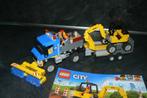 Te koop: Lego city Veeg- en graafmachine 60152 met boekjes, Ophalen of Verzenden, Gebruikt, Lego