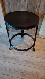 Metalen tafeltje/bijzettafel, Huis en Inrichting, Tafels | Bijzettafels, Ophalen, Rond, Metaal of Aluminium, Minder dan 55 cm