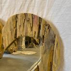 Hartjes spiegel - teakhouten lijst - 60 cm - Bij TTM Wonen, Huis en Inrichting, Woonaccessoires | Spiegels, TTM Wonen, Meubels – (Perzische) Tapijten en Woonaccessoires