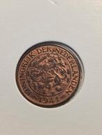 1 cent 1941 Wilhelmina ongecirculeerd, Ophalen of Verzenden, Koningin Wilhelmina, 1 cent, Losse munt