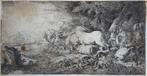 Giovanni Benedetto Castiglione ets "Noach in Landschap", Ophalen