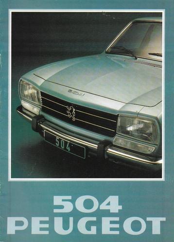 Brochure 504 Sedan, 1978 (NL). beschikbaar voor biedingen