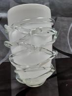 nieuwe witte glazen  vazen bloempotten, Nieuw, Glas, Ophalen of Verzenden, Wit