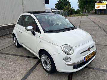 Fiat 500 1.4-16V Lounge nieuwe apk airo leer open dak beschikbaar voor biedingen