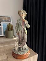 Beeldje van een jongen met een hond, Antiek en Kunst, Ophalen