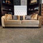 3-Zits Bank Chesterfield, Cessnock, bruin, Ophalen, 75 tot 100 cm, Chesterfield - Cessnock, Rechte bank