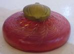art nouveau Loetz rood irriserend inktpot Kralik 12, Antiek en Kunst, Antiek | Glas en Kristal, Verzenden