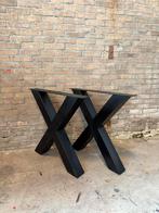 X poot Metaal - Onderstel tafel voor alle maten, Zo goed als nieuw, Metaal, Rechthoekig, 50 tot 100 cm